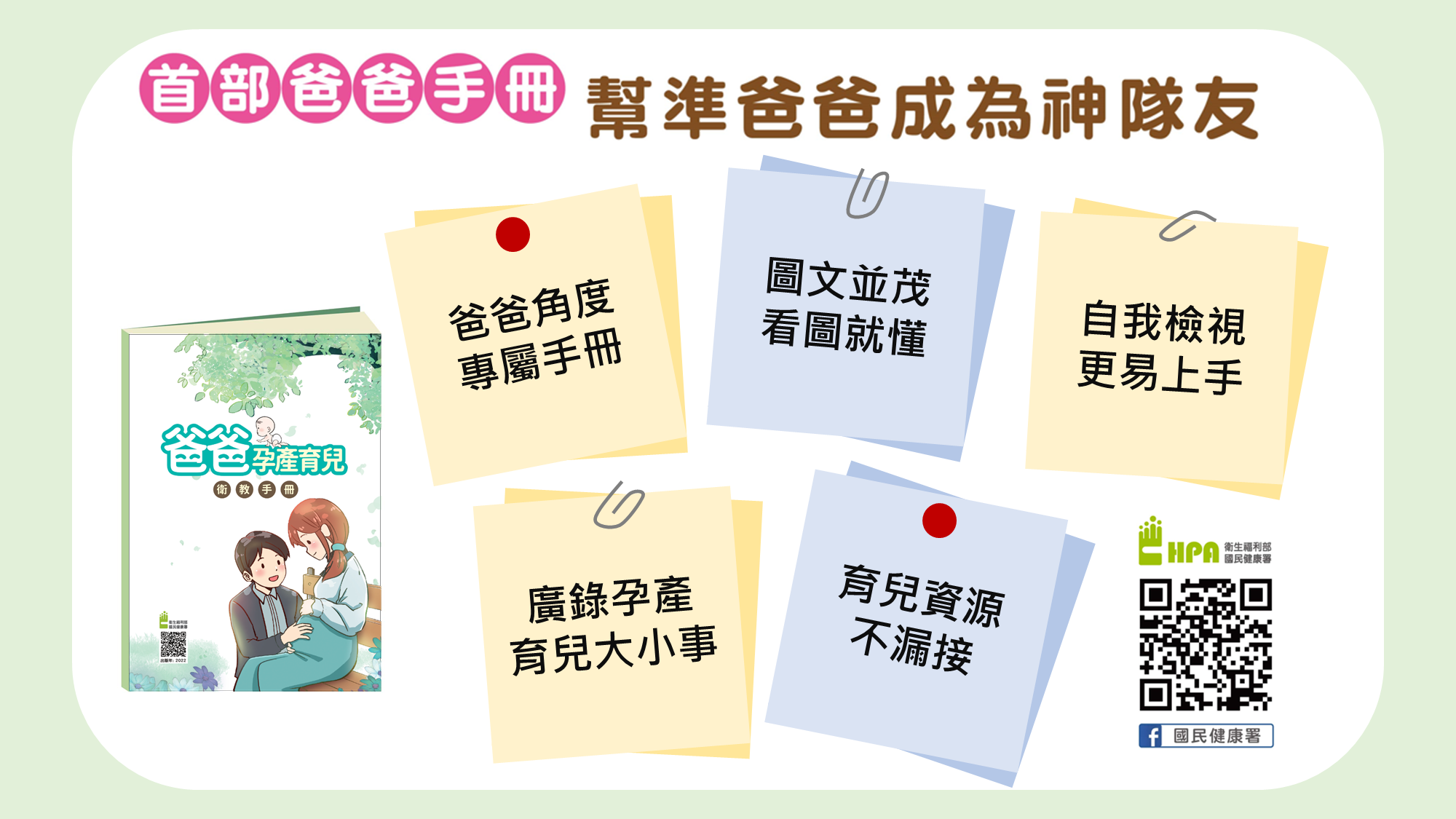 圖說：爸爸孕產育兒衛教手冊2(詳請閱讀新聞稿內容)