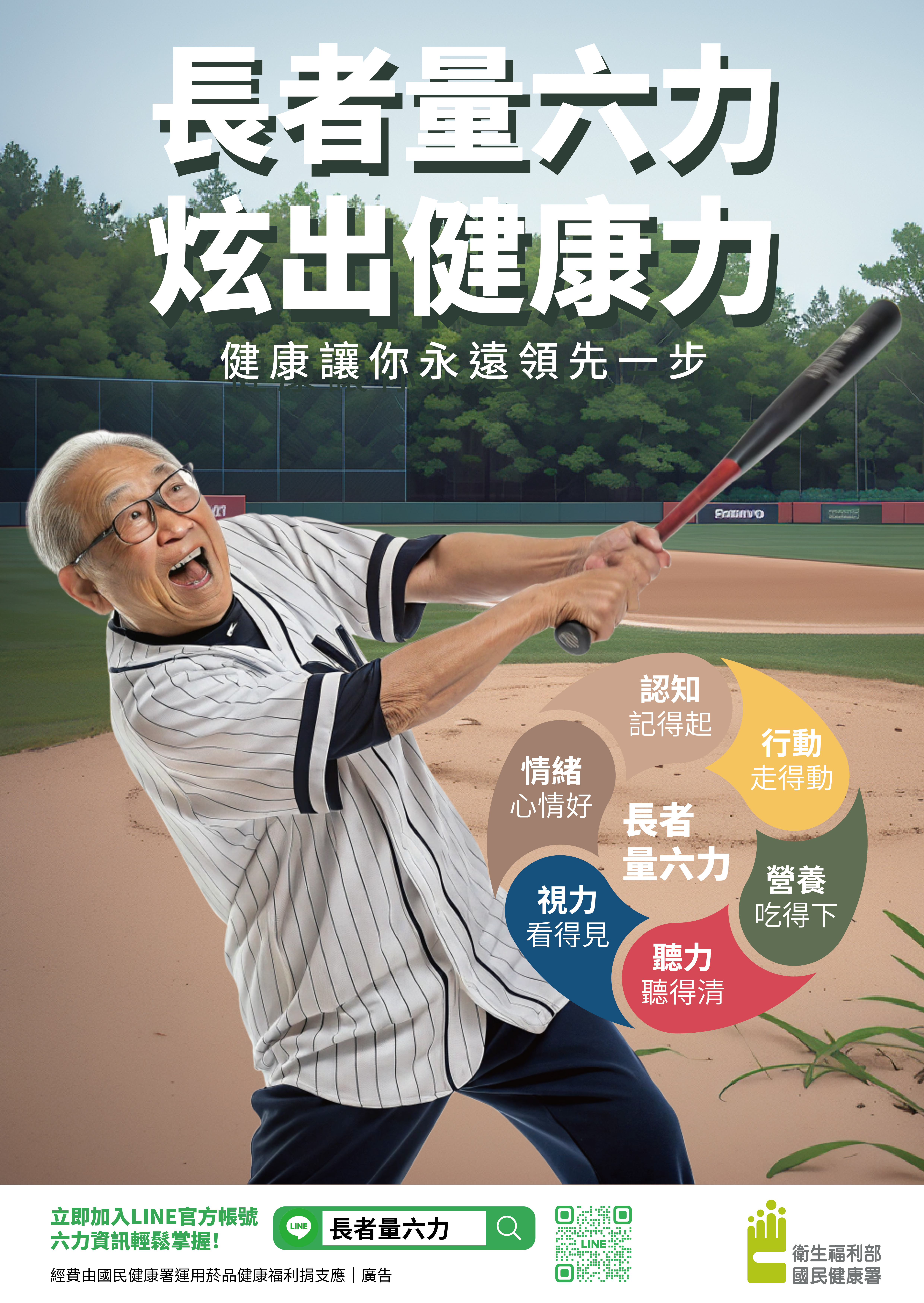 海報：長者量六力炫出健康力(詳請閱讀新聞稿內容)